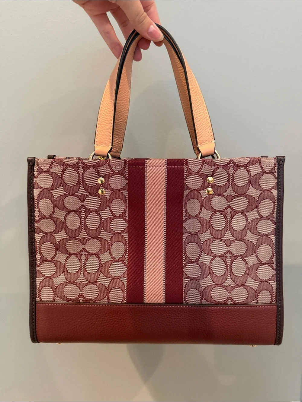 Coach pink burgundy